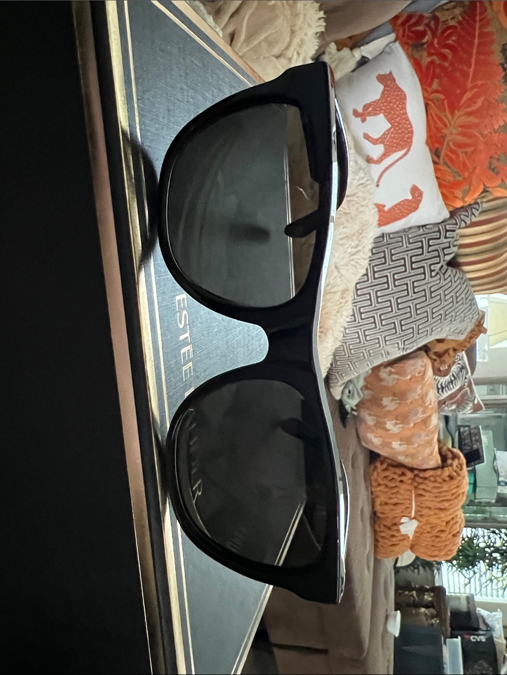 Black Oversized Sunglasses brand new with cover and box
